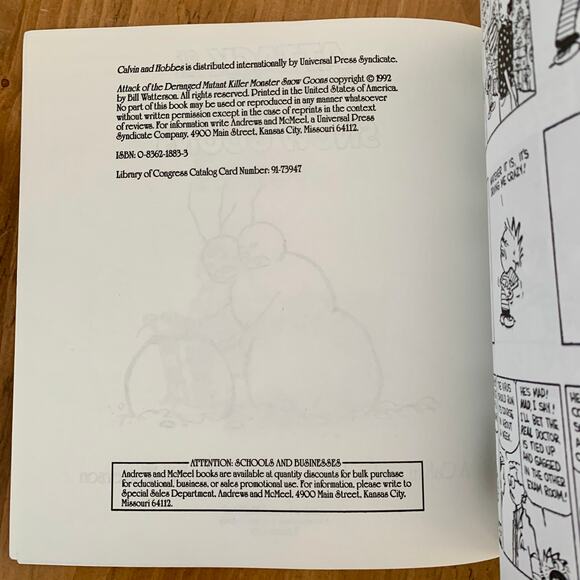 Lot of 2 Calvin and Hobbes Books Watterson Snow Goons Weirdos Scientific - Picture 5 of 10